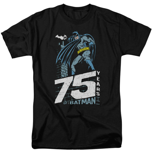 Batman Rooftop Mens T Shirt Black Officially Licensed