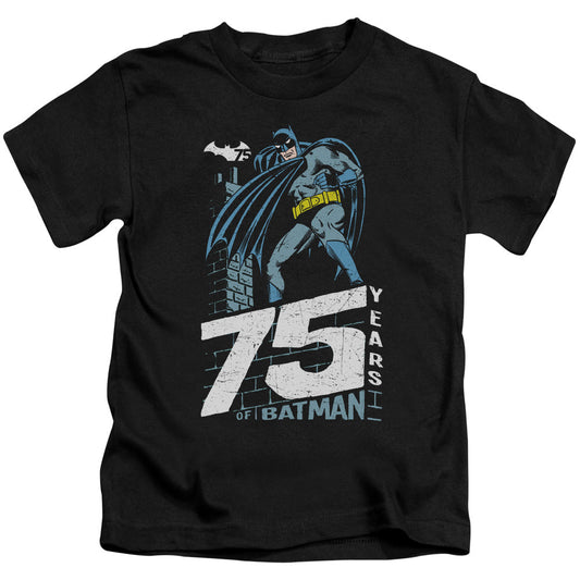 Batman Rooftop Juvenile Kids Youth T Shirt Black Officially Licensed