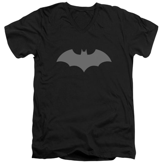 Batman 52 Black Mens Slim Fit V Neck T Shirt Black Officially Licensed