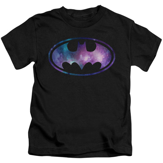 Batman Galaxy Signal Juvenile Kids Youth T Shirt Black Officially Licensed