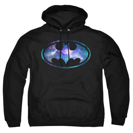 Batman Galaxy 2 Signal Mens Hoodie Black Officially Licensed