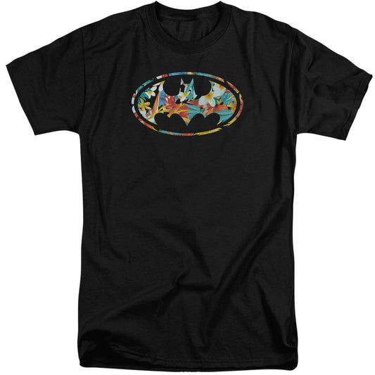 Batman Hawaiian Bat Mens Tall T Shirt Black Officially Licensed