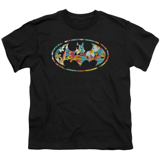 Batman Hawaiian Bat Kids Youth T Shirt Black Officially Licensed