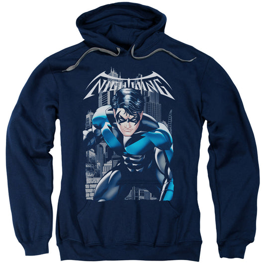 Batman A Legacy Mens Hoodie Navy Blue Officially Licensed