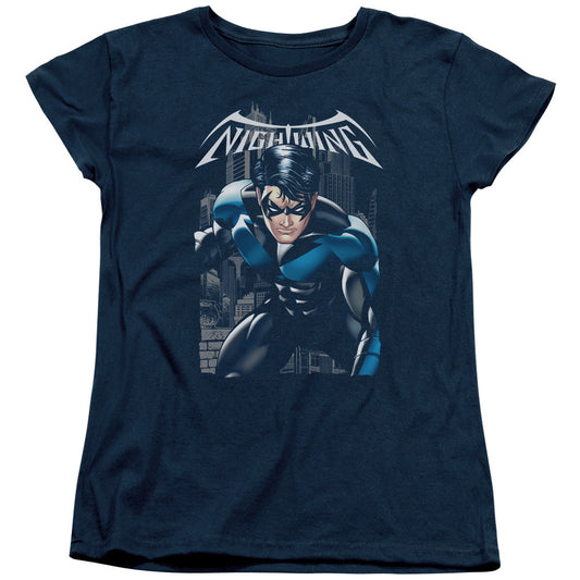 Batman A Legacy Womens T Shirt Navy Blue Officially Licensed
