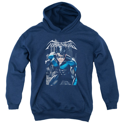 Batman A Legacy Kids Youth Hoodie Navy Blue Officially Licensed