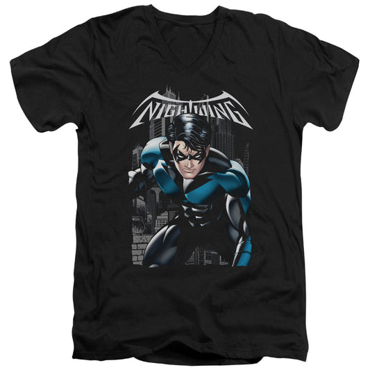 Batman A Legacy Mens Slim Fit V Neck T Shirt Black Officially Licensed
