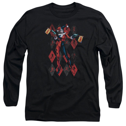 Batman Pow Pow Mens Long Sleeve Shirt Black Officially Licensed