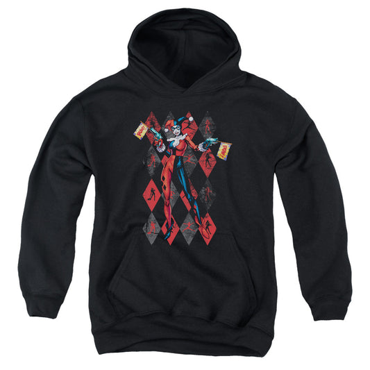 Batman Pow Pow Kids Youth Hoodie Black Officially Licensed