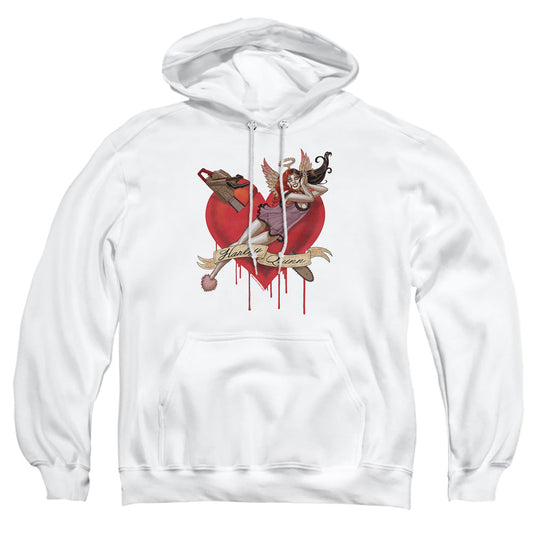 Batman Perfect Angel Mens Hoodie White Officially Licensed