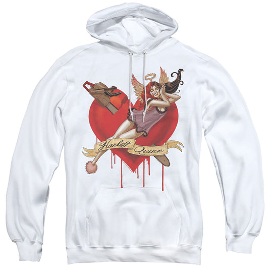 Batman Perfect Angel Mens Hoodie White Officially Licensed