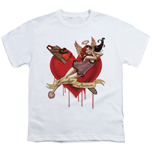 Batman Perfect Angel Kids Youth T Shirt White Officially Licensed