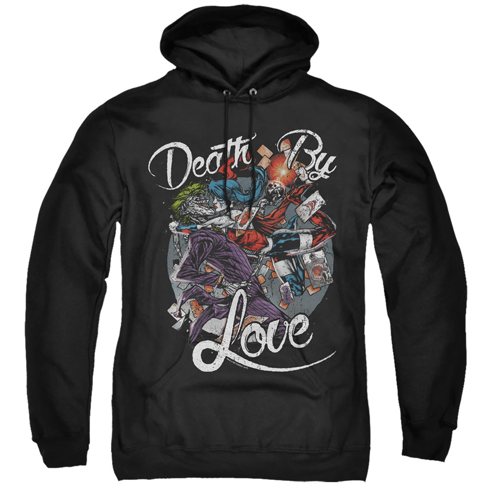 Batman Death By Love Mens Hoodie Black Officially Licensed
