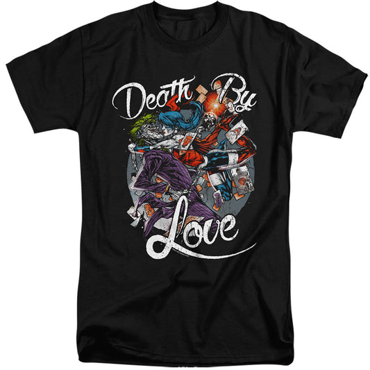 Batman Death By Love Mens Tall T Shirt Black Officially Licensed
