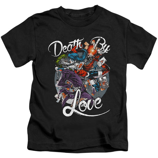 Batman Death By Love Juvenile Kids Youth T Shirt Black Officially Licensed