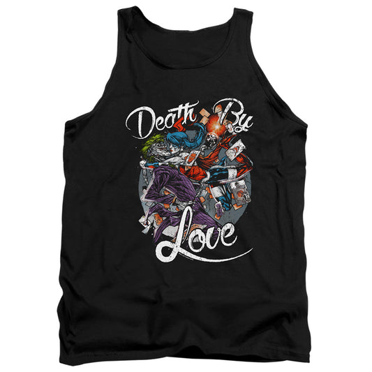 Batman Death By Love Mens Tank Top Shirt Black Officially Licensed