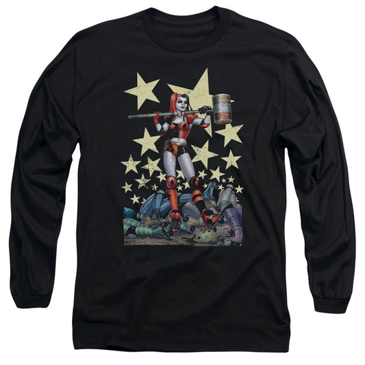 Batman Hammer Time Mens Long Sleeve Shirt Black Officially Licensed