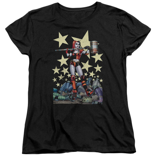 Batman Hammer Time Womens T Shirt Black Officially Licensed