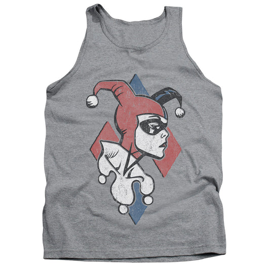 Batman Profiling Mens Tank Top Shirt Athletic Heather Officially Licensed