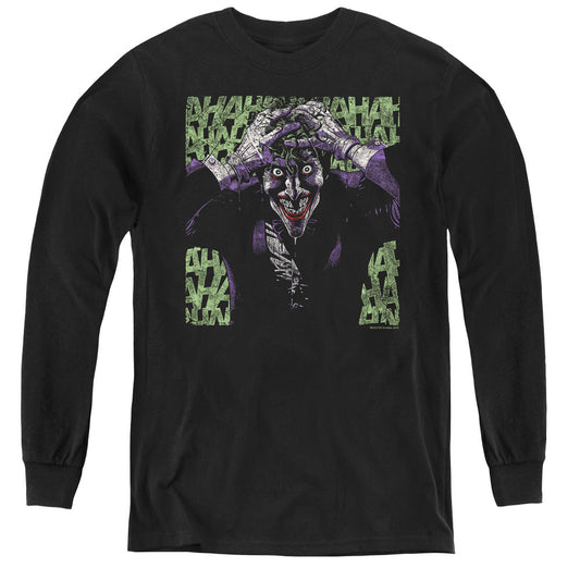 Batman Insanity Long Sleeve Kids Youth T Shirt Black Officially Licensed