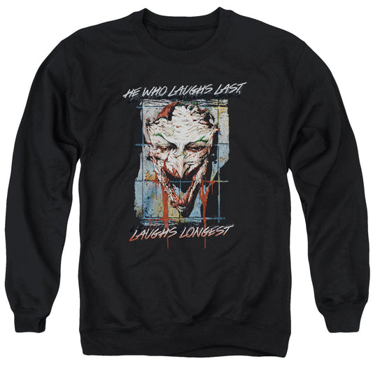 Batman Just For Laughs Mens Crewneck Sweatshirt Black