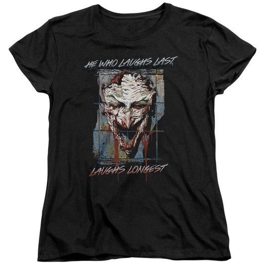 Batman Just For Laughs Womens T Shirt Black Officially Licensed