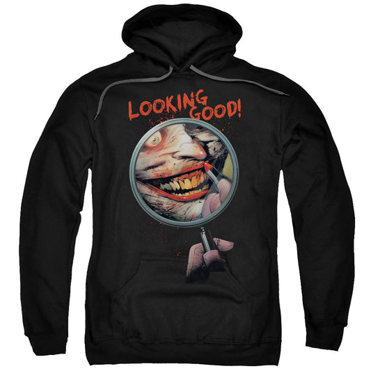 Batman Looking Good Mens Hoodie Black Officially Licensed
