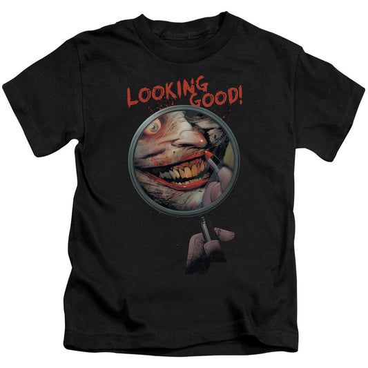 Batman Looking Good Juvenile Kids Youth T Shirt Black Officially Licensed