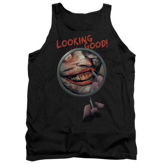 Batman Looking Good Mens Tank Top Shirt Black Officially Licensed