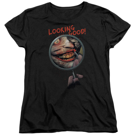 Batman Looking Good Womens T Shirt Black Officially Licensed
