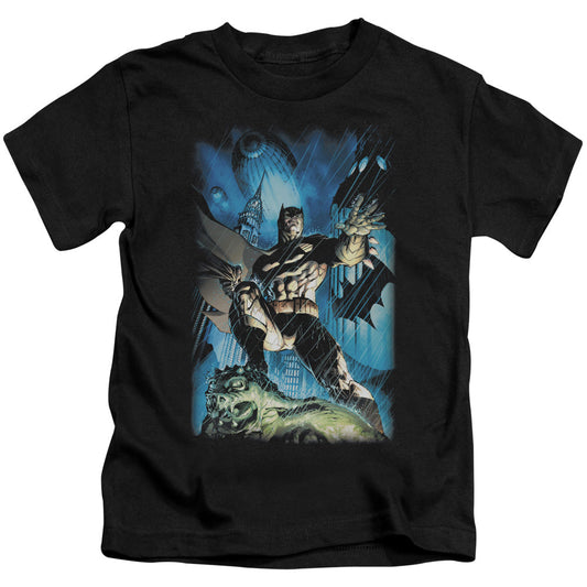 Batman Stormy Dark Knight Juvenile Kids Youth T Shirt Black Officially Licensed