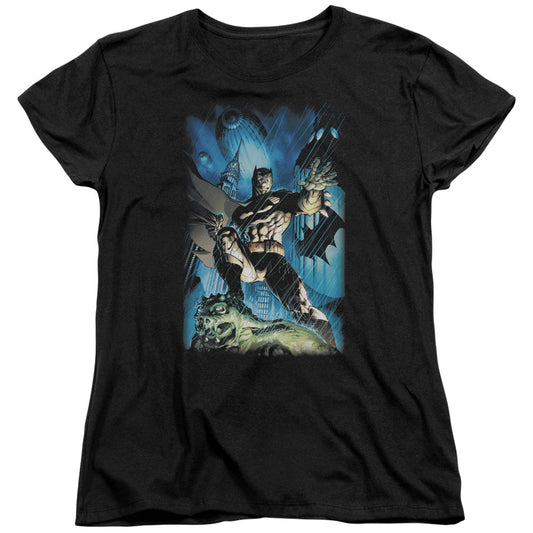 Batman Stormy Dark Knight Womens T Shirt Black Officially Licensed