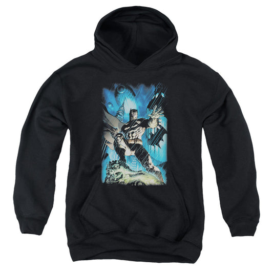 Batman Stormy Dark Knight Kids Youth Hoodie Black Officially Licensed