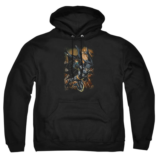 Batman Grapple Fire Mens Hoodie Black Officially Licensed