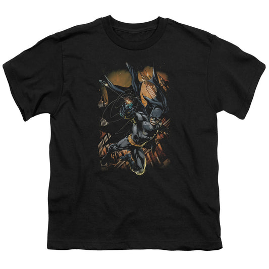 Batman Grapple Fire Kids Youth T Shirt Black Officially Licensed