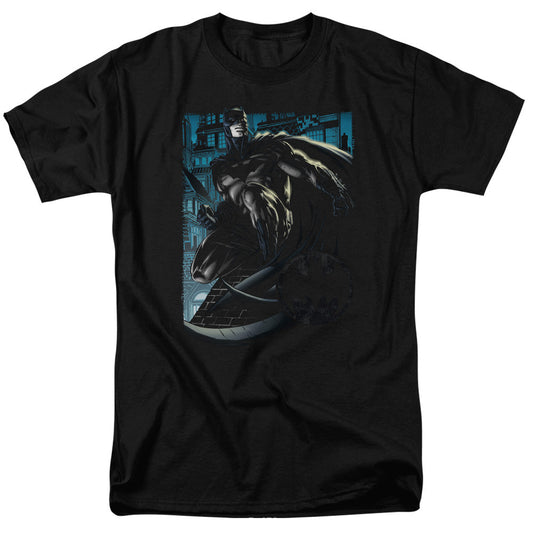 Batman Knight Falls In Gotham Mens T Shirt Black Officially Licensed