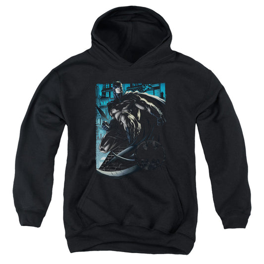 Batman Knight Falls In Gotham Kids Youth Hoodie Black Officially Licensed