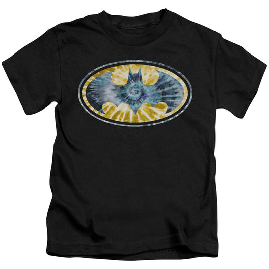 Batman Tie Dye 3 Juvenile Kids Youth T Shirt Black Officially Licensed