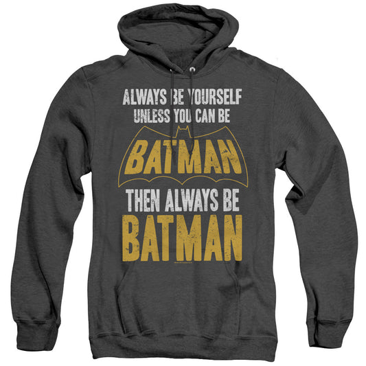 Batman Be Batman Heather Mens Hoodie Black Officially Licensed