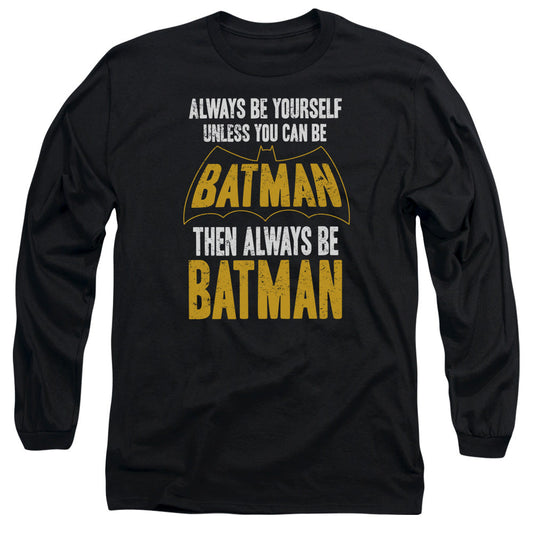 Batman Be Batman Mens Long Sleeve Shirt Black Officially Licensed