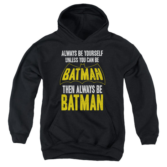 Batman Be Batman Kids Youth Hoodie Black Officially Licensed