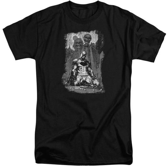 Batman Sketchy Shadows Mens Tall T Shirt Black Officially Licensed