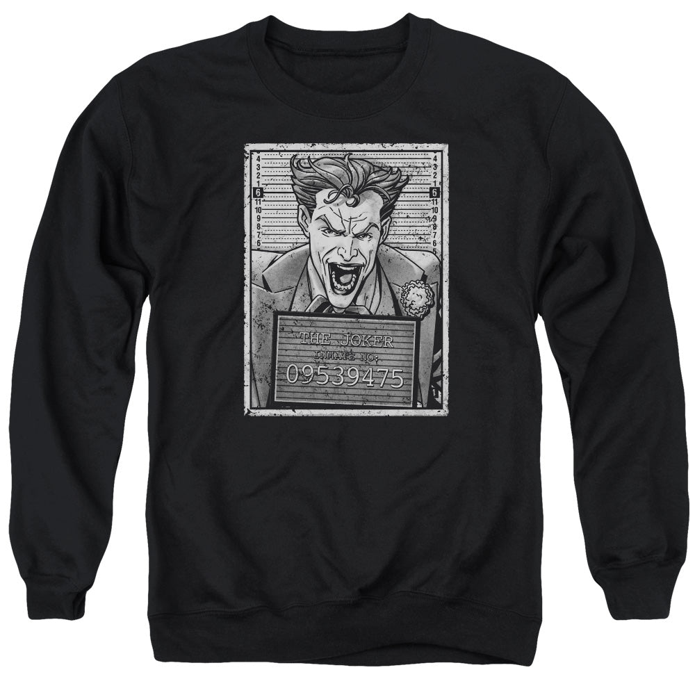 Batman Joker Inmate Mens Crewneck Sweatshirt Black