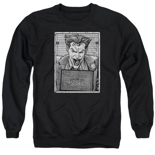 Batman Joker Inmate Mens Crewneck Sweatshirt Black