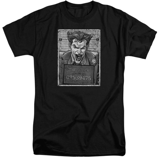 Batman Joker Inmate Mens Tall T Shirt Black Officially Licensed