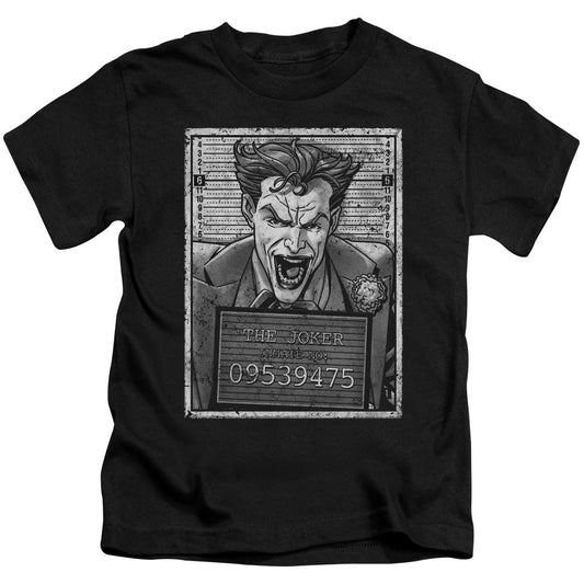 Batman Joker Inmate Juvenile Kids Youth T Shirt Black Officially Licensed