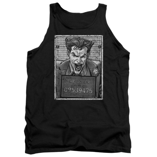 Batman Joker Inmate Mens Tank Top Shirt Black Officially Licensed
