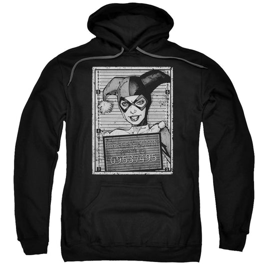 Batman Harley Inmate Mens Hoodie Black Officially Licensed