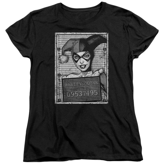 Batman Harley Inmate Womens T Shirt Black Officially Licensed