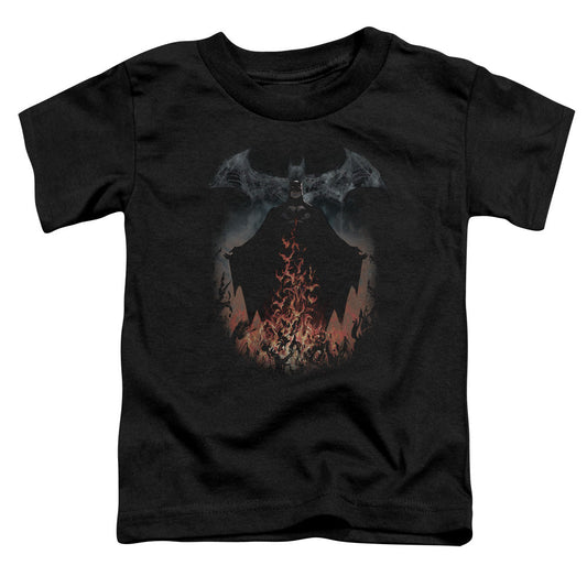 Batman Smoke & Fire Toddler Kids Youth T Shirt Black Officially Licensed